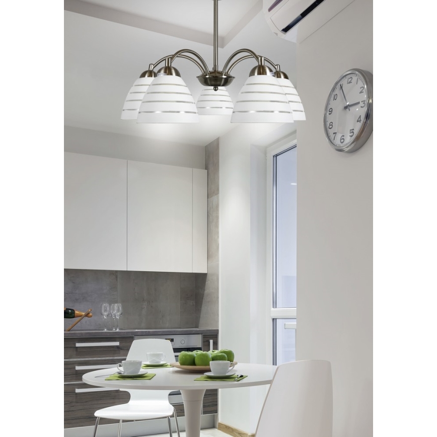 Hanglamp aan ketting ULI 5xE27/60W/230V