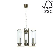 Hanglamp aan ketting VERDI 3xE14/40W/230V - FSC-gecertificeerd
