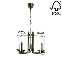 Hanglamp aan ketting VERDI 5xE14/40W/230V - FSC-gecertificeerd