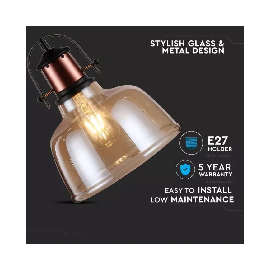 Hanglamp aan koord 1xE27/60W/230V