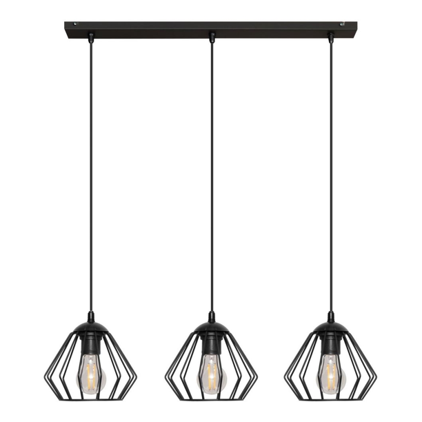 Hanglamp aan koord AGAT 3x E27 / 15W / 230V