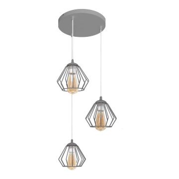 Hanglamp aan koord AGAT 3x E27 / 15W / 230V