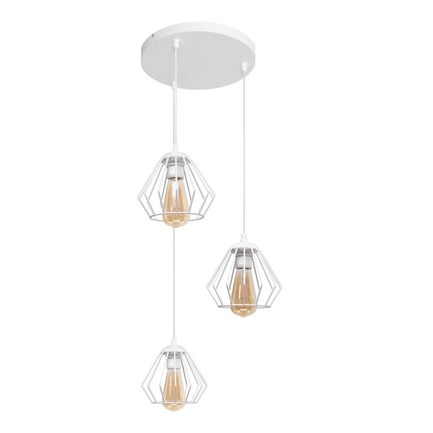 Hanglamp aan koord AGAT 3x E27 / 15W / 230V
