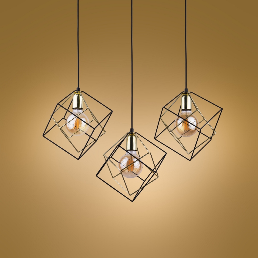 Hanglamp aan koord ALAMBRE 3xE27/60W/230V