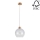 Hanglamp aan koord ALESSANDRO 1xE27/60W/230V - FSC-gecertificeerd
