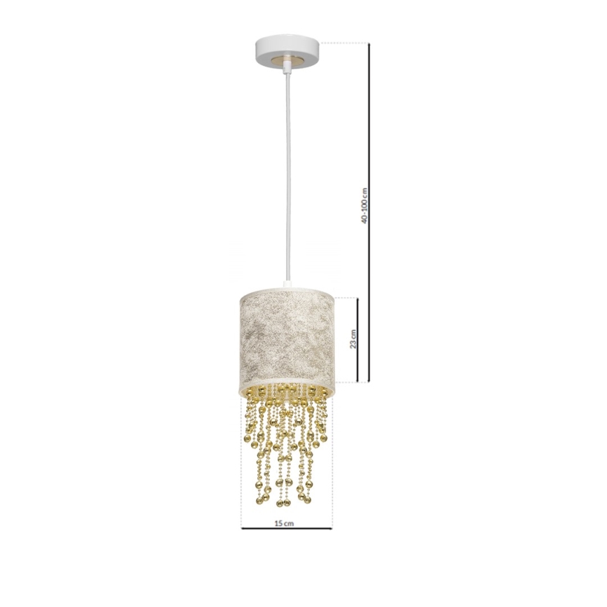 Hanglamp aan koord ALMERIA 1xE27/60W/230V