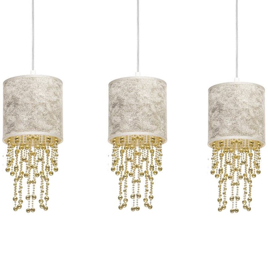 Hanglamp aan koord ALMERIA 3xE27/60W/230V
