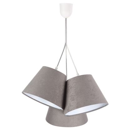 Hanglamp aan koord AMBROSIA 3xE27/60W/230V