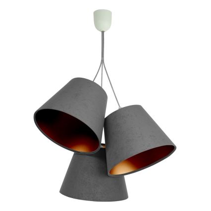 Hanglamp aan koord AMBROSIA 3xE27/60W/230V