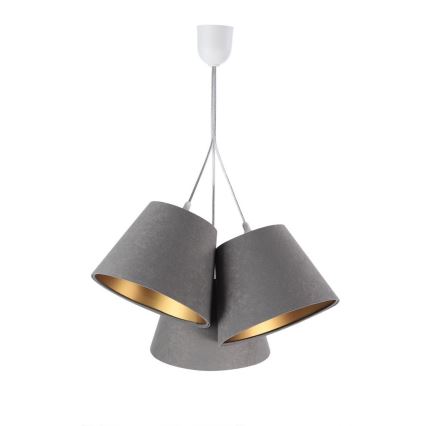 Hanglamp aan koord AMBROSIA 3xE27/60W/230V