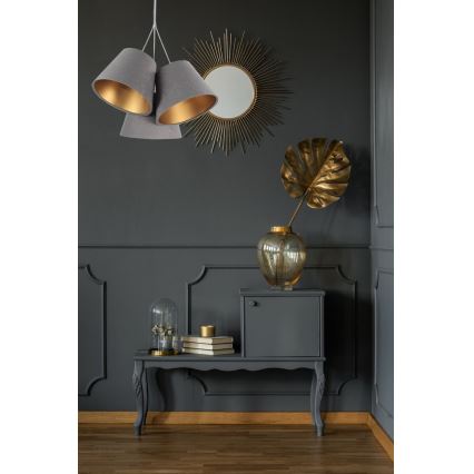 Hanglamp aan koord AMBROSIA 3xE27/60W/230V