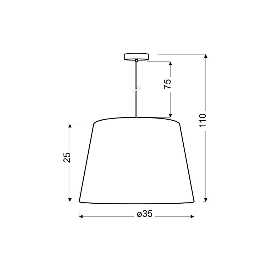 Hanglamp aan koord AMERICANO 1xE27/60W/230V