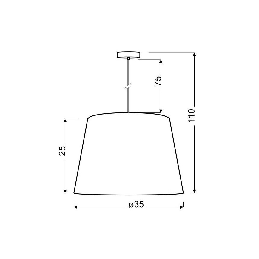 Hanglamp aan koord AMERICANO 1xE27/60W/230V