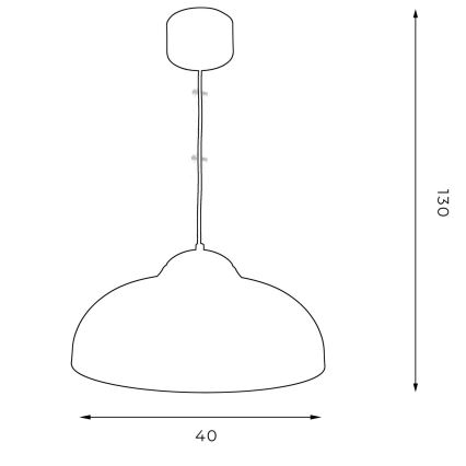 Hanglamp aan koord BASCA 1xE27/60W/230V