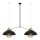 Hanglamp aan koord BJORN 2x E27 / 60W / 230V