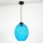 Hanglamp aan koord BLICK 1xE27/60W/230V blauw
