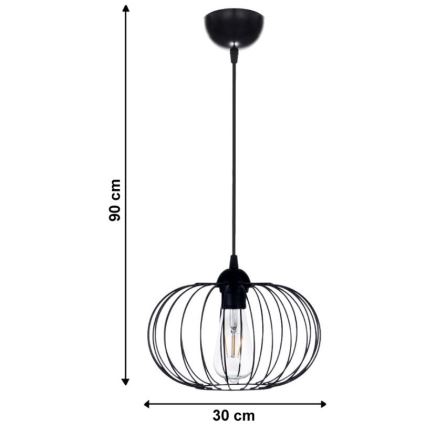 Hanglamp aan koord BOCCA 1xE27/60W/230V