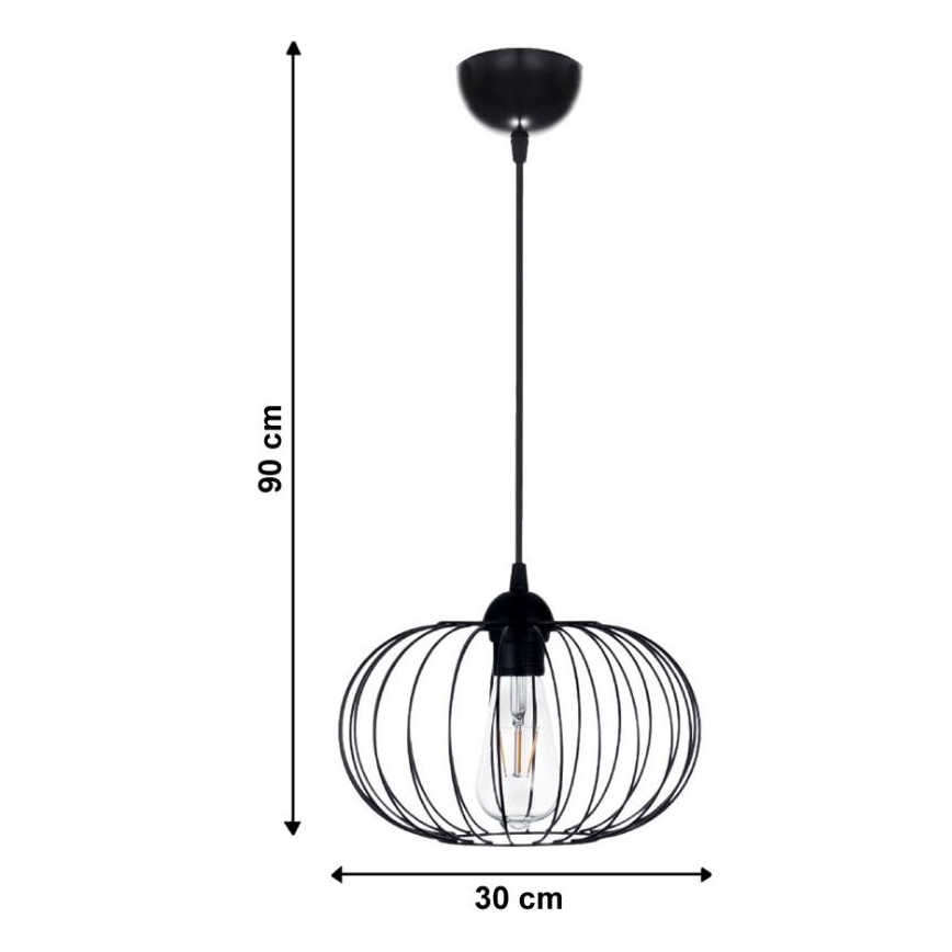 Hanglamp aan koord BOCCA 1xE27/60W/230V