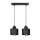 Hanglamp aan koord BODO 2xE27/60W/230V