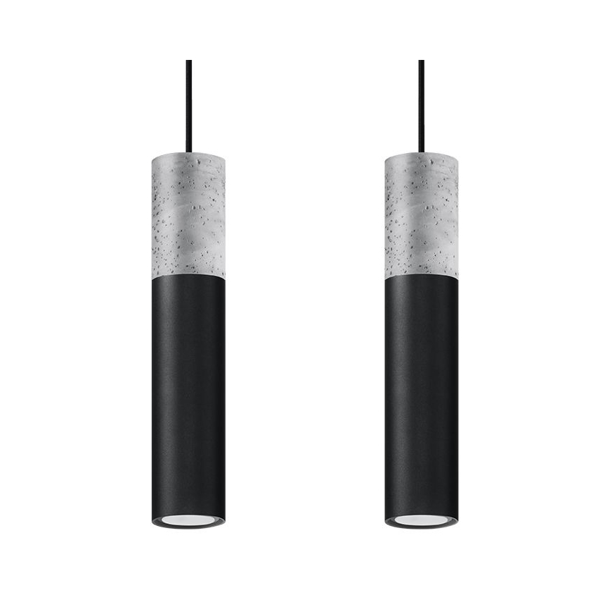 Hanglamp aan koord BORGIO 2xGU10/40W/230V