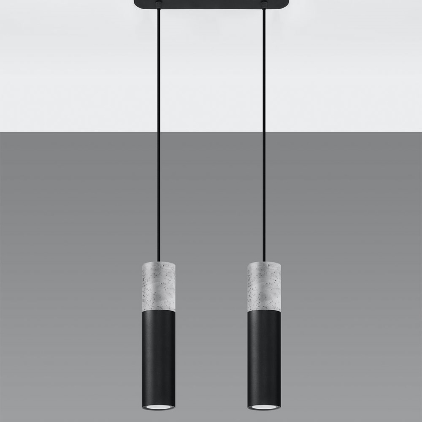 Hanglamp aan koord BORGIO 2xGU10/40W/230V