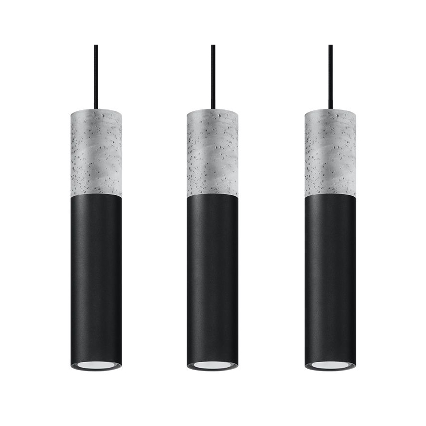 Hanglamp aan koord BORGIO 3xGU10/40W/230V
