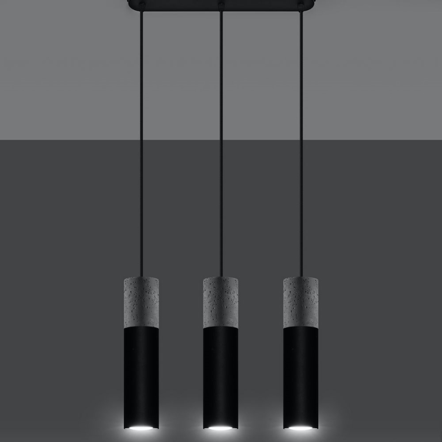 Hanglamp aan koord BORGIO 3xGU10/40W/230V