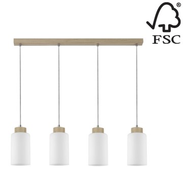 Hanglamp aan koord BOSCO 4xE27/60W/230V - FSC-gecertificeerd