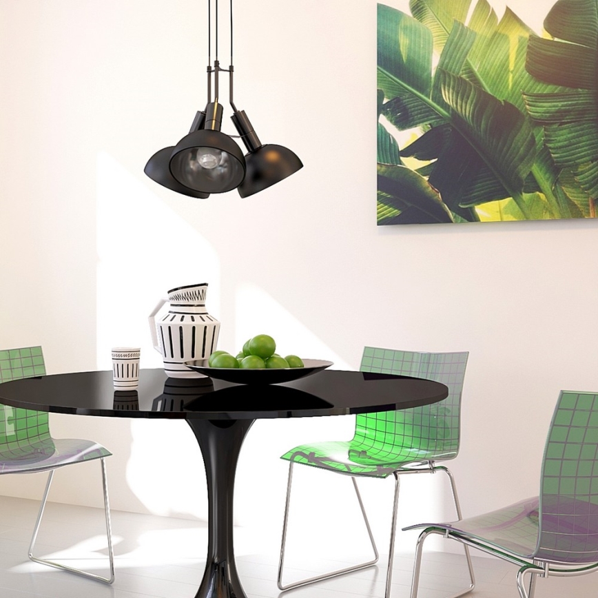 Hanglamp aan koord BUFFI 3xE27/60W/230V