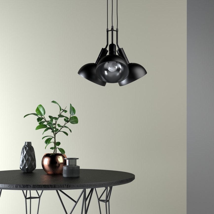 Hanglamp aan koord BUFFI 3xE27/60W/230V