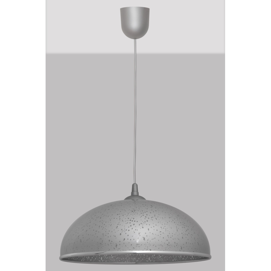 Hanglamp aan koord CIRCLE 1xE27/15W/230V grijs