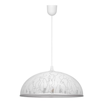 Hanglamp aan koord CIRCLE 1xE27/15W/230V wit