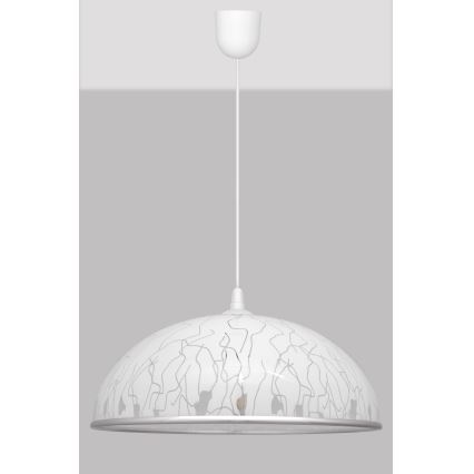 Hanglamp aan koord CIRCLE 1xE27/15W/230V wit