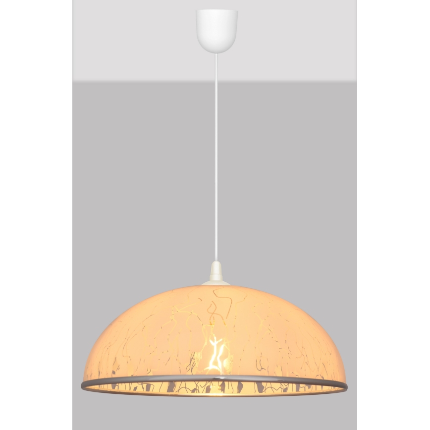Hanglamp aan koord CIRCLE 1xE27/15W/230V wit