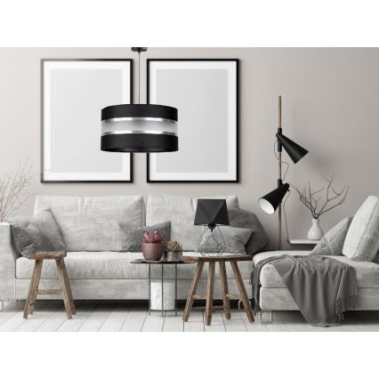 Hanglamp aan koord CORAL 1xE27/60W/230V zwart