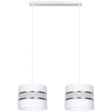 Hanglamp aan koord CORAL 2xE27/60W/230V wit