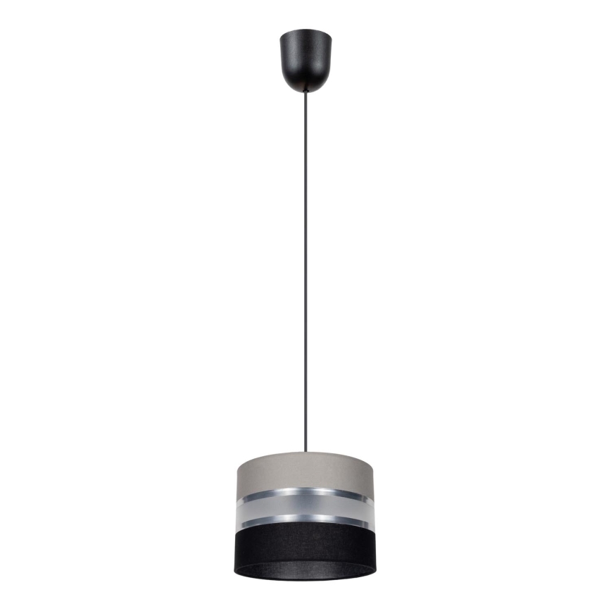 Hanglamp aan koord CORAL S 1xE27/60W/230V zwart grijs