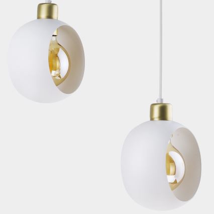 Hanglamp aan koord CYKLOP 3xE27/60W/230V wit