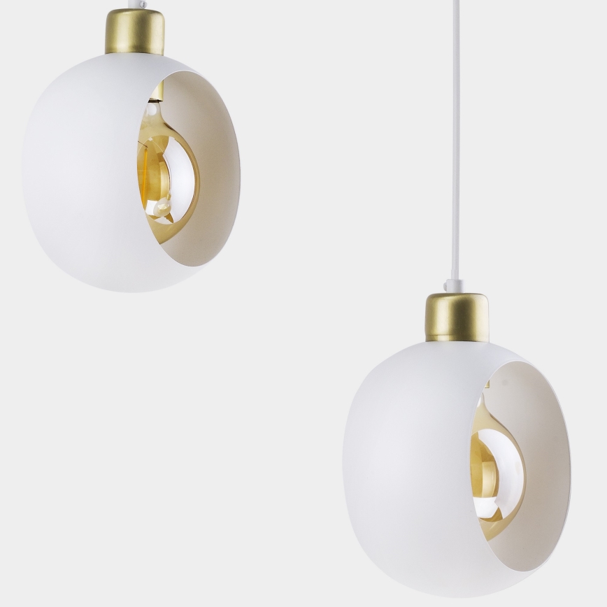 Hanglamp aan koord CYKLOP 3xE27/60W/230V wit