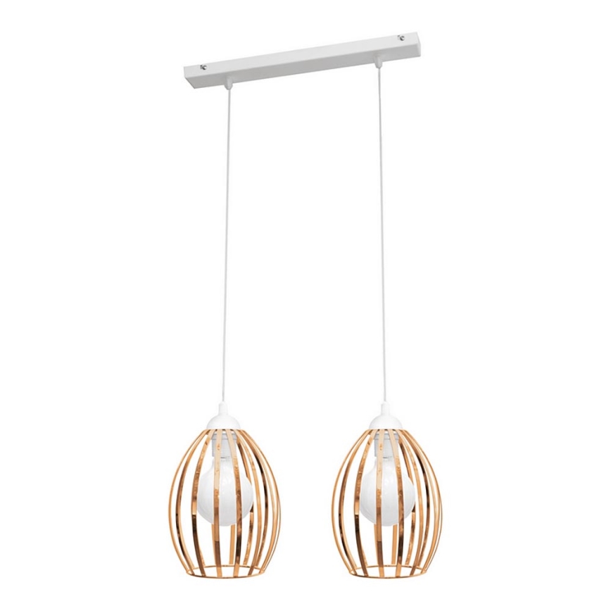 Hanglamp aan koord DALI 2xE27/15W/230V koper