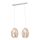 Hanglamp aan koord DALI 2xE27/15W/230V koper