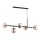 Hanglamp aan koord DANSA 5xE14/10W/230V messing/zwart