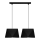 Hanglamp aan koord DIAMENT 2xE27/60W/230V zwart