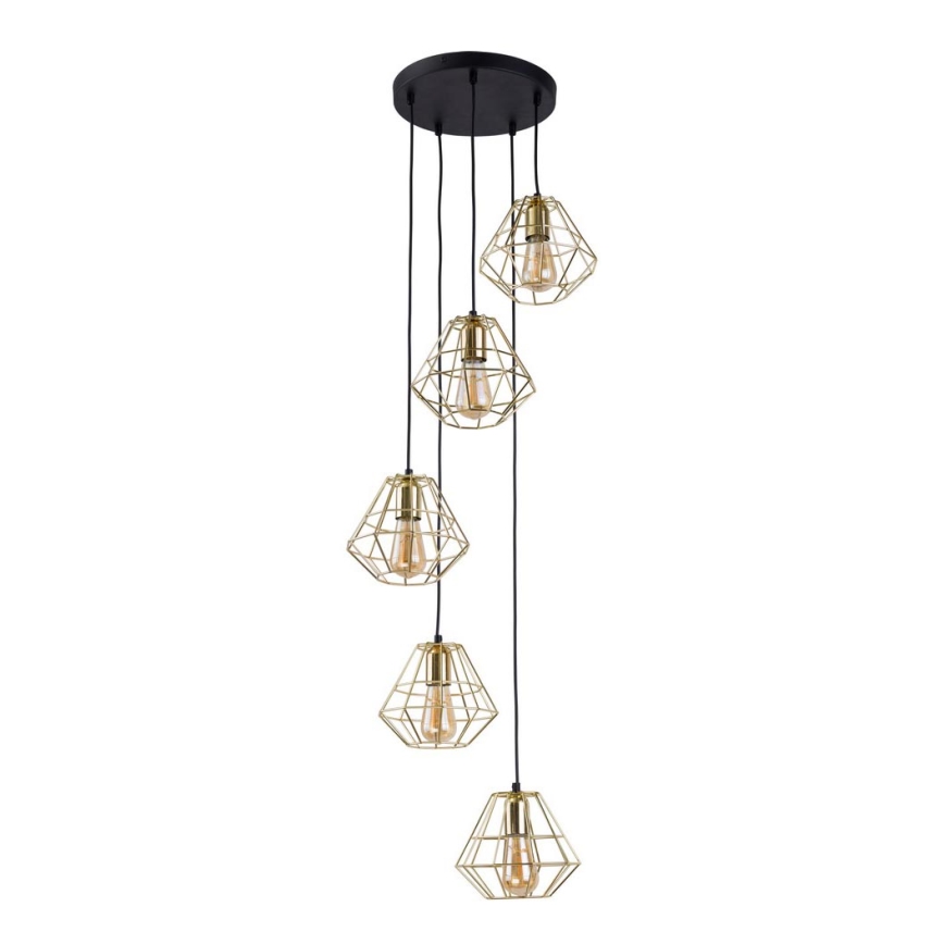 Hanglamp aan koord DIAMOND 5xE27/60W/230V