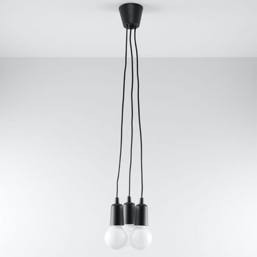 Hanglamp aan koord DIEGO 3xE27/60W/230V
