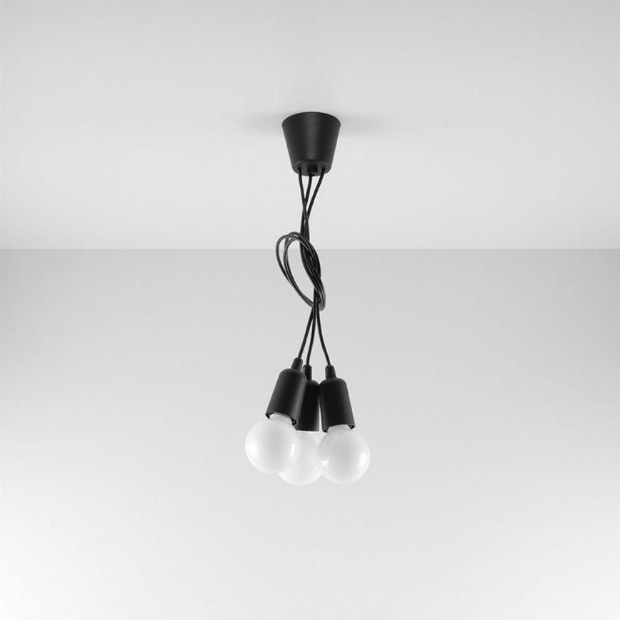 Hanglamp aan koord DIEGO 3xE27/60W/230V