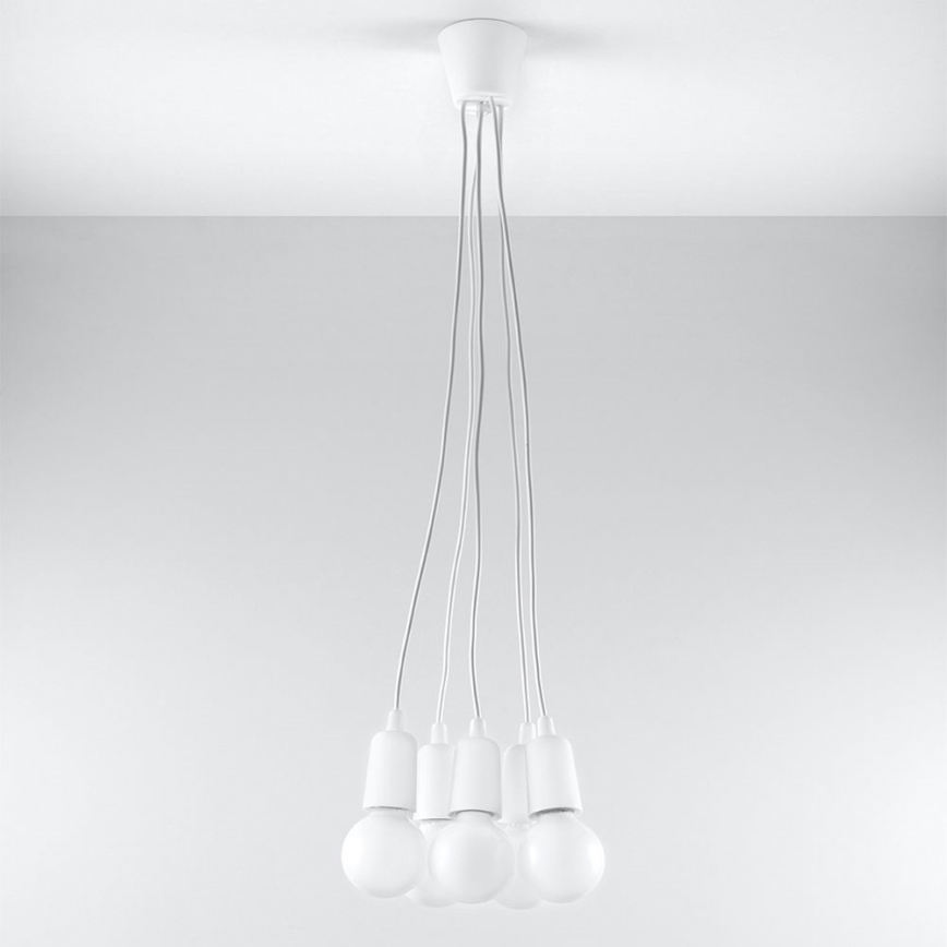Hanglamp aan koord DIEGO 5xE27/60W/230V