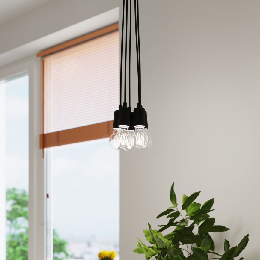 Hanglamp aan koord DIEGO 5xE27/60W/230V