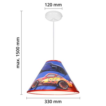 Hanglamp aan koord DISNEY CARS 1xE27/40W/230V