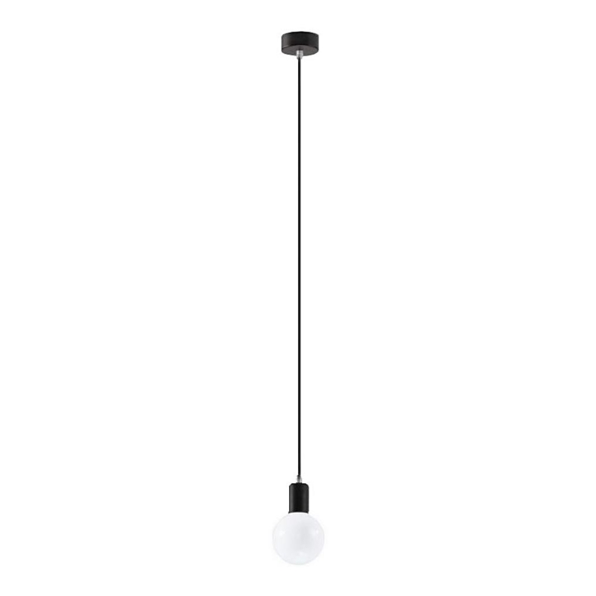 Hanglamp aan koord EDISON 1xE27/60W/230V zwart